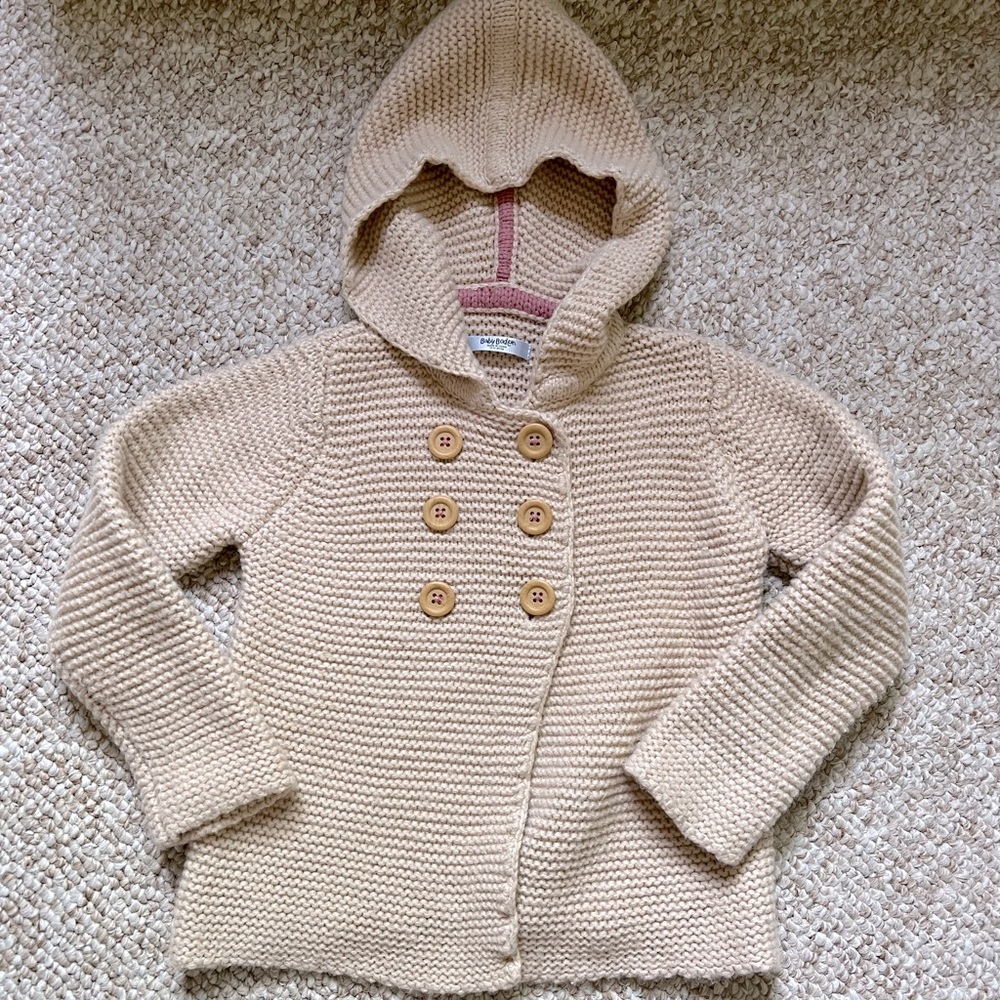 Knitted Baby Boden Hoodie Coat